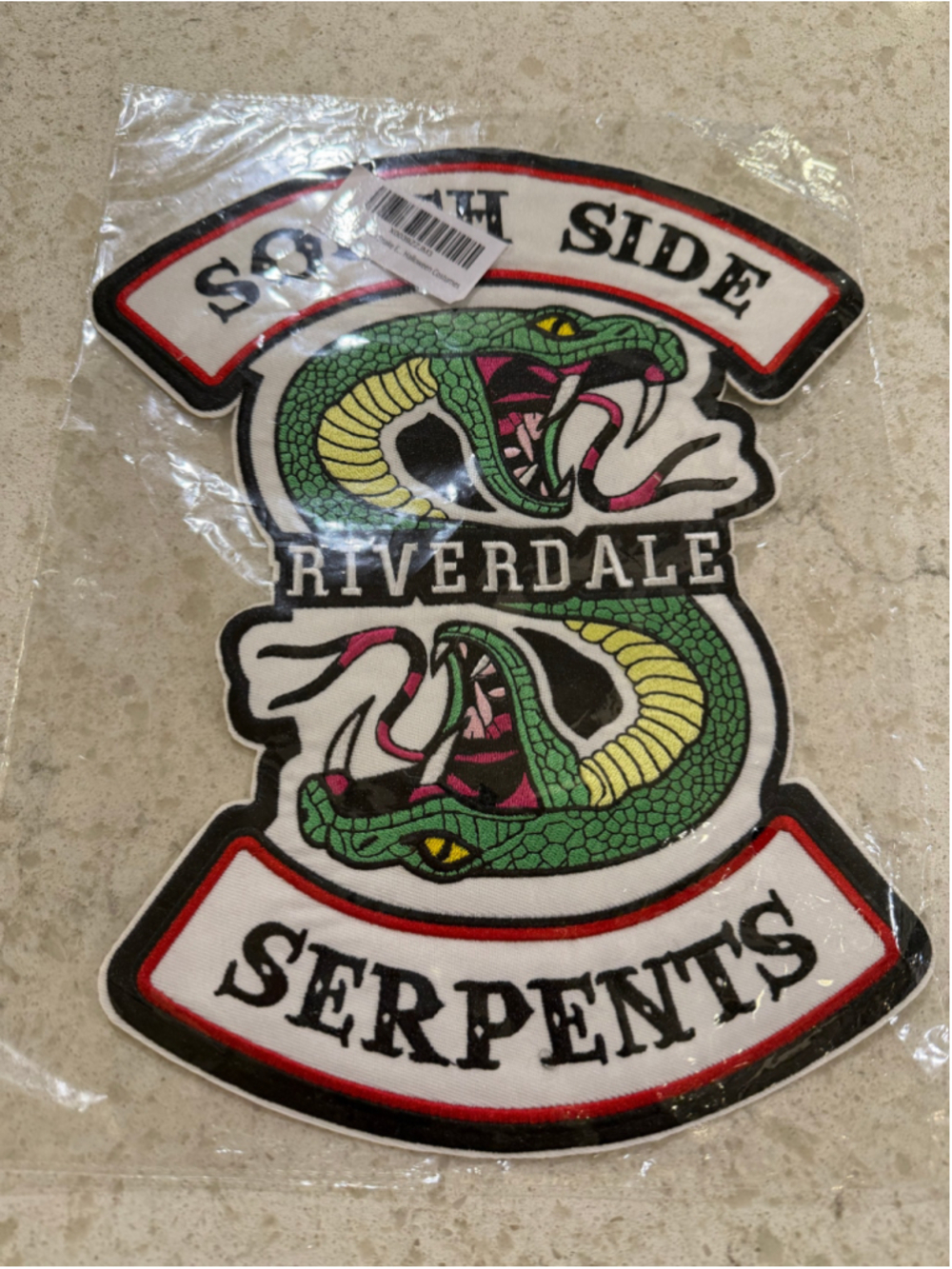NEW Riverdale Giant Southside Serpents Back Patch Hot Topic Exclusive